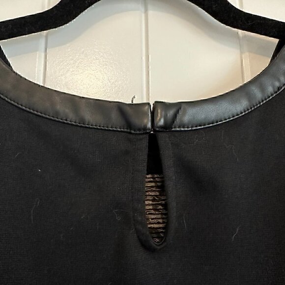 Jaclyn Smith monochromatic short sleeve animal print black white blouse XL - Picture 7 of 9